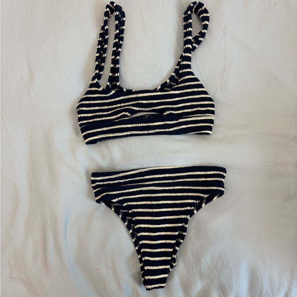 Bound by Bond Eye Sasha Cutout Ribbed Bikini - Full Set OS